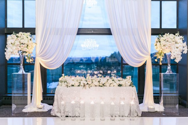 Swaneset wedding Tahni Godfrey reception sweet heart table