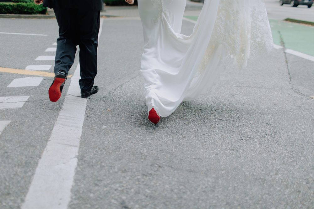 Polygon art gallery wedding portrait