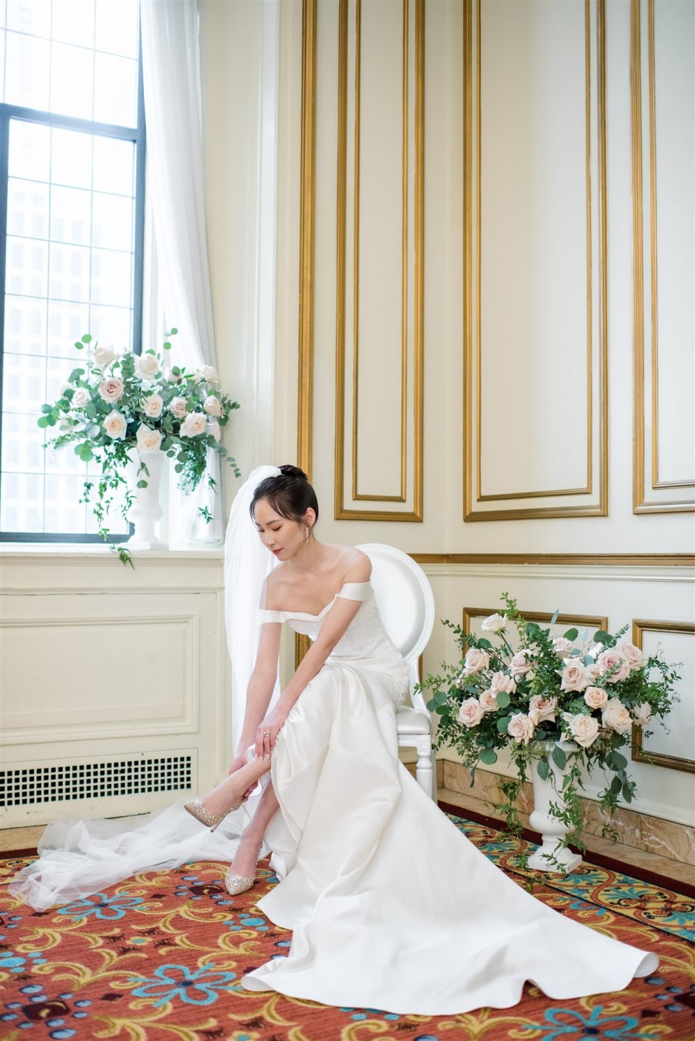 Fairmont Hotel Vancouver Staircase Wedding Paradise Events