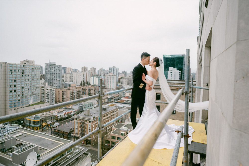 Fairmont Hotel Vancouver Staircase Wedding Paradise Events