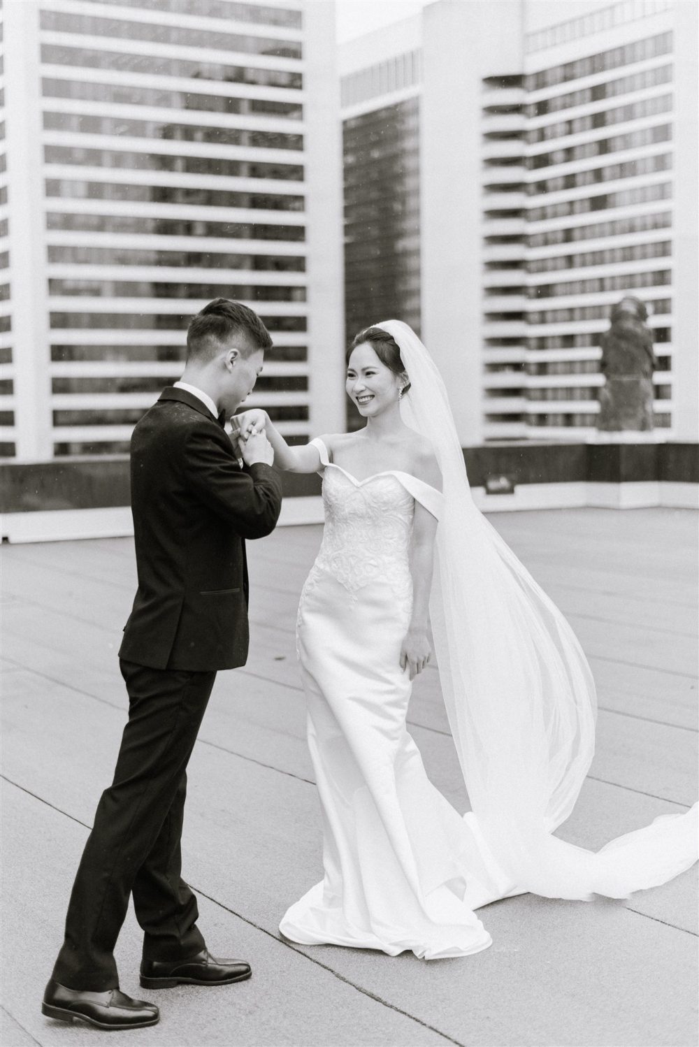 Fairmont Hotel Vancouver Staircase Wedding Paradise Events