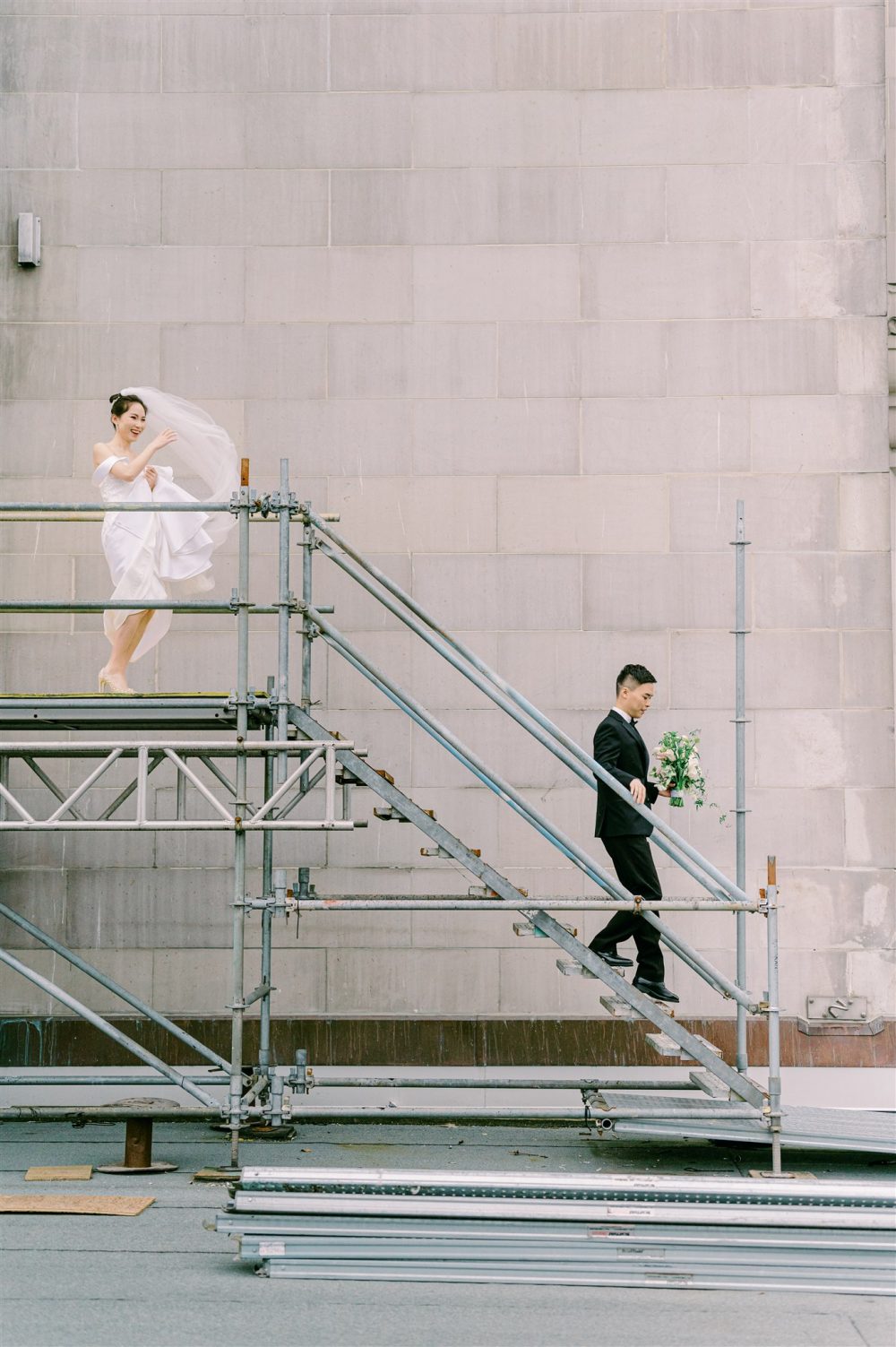 Fairmont Hotel Vancouver Staircase Wedding Paradise Events