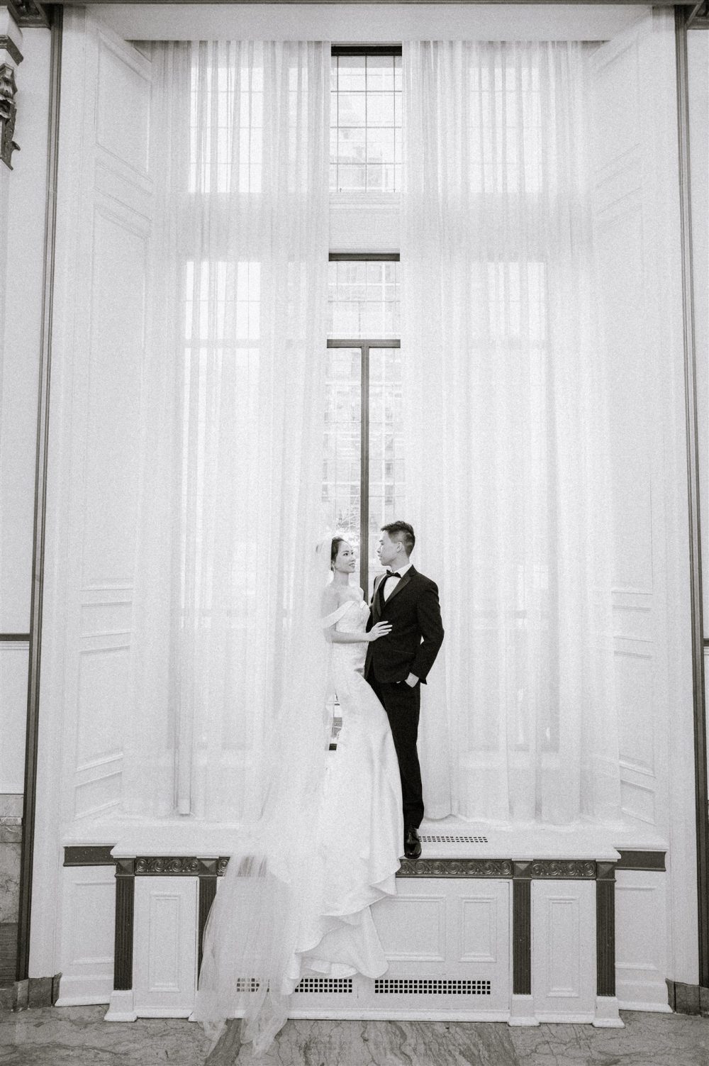 Fairmont Hotel Vancouver Staircase Wedding Paradise Events