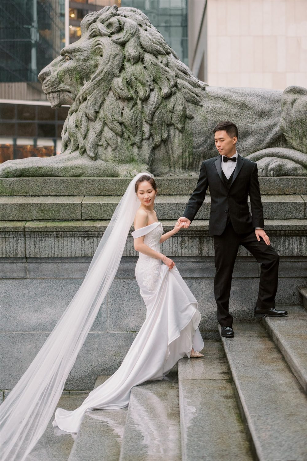 Fairmont Hotel Vancouver Staircase Wedding Paradise Events